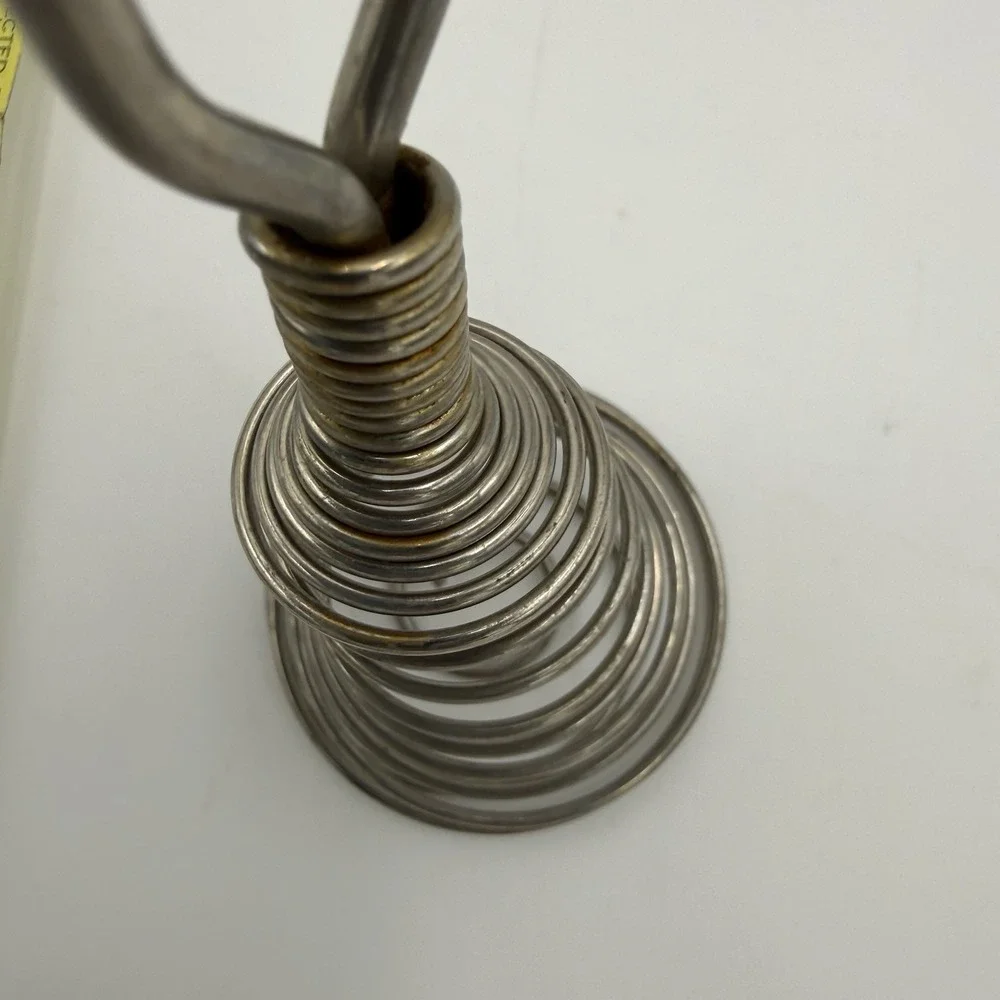 Vintage Stainless Steel Spiral Wire‎ Egg Whisk 9